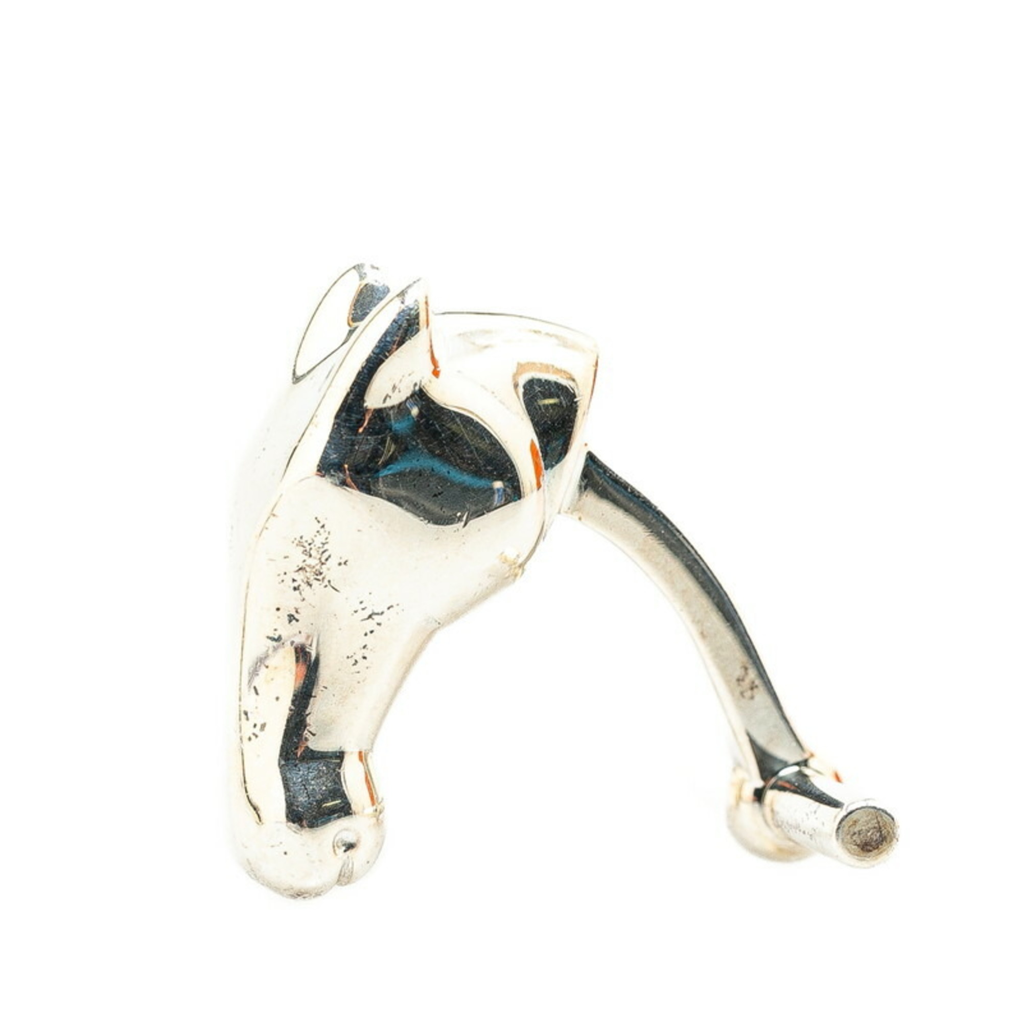 Hermes Cheval Horse Motif Cufflinks Silver SV925 Women's HERMES