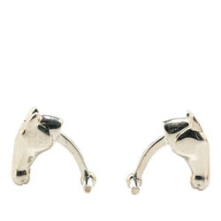 Hermes Cheval Horse Motif Cufflinks Silver SV925 Women's HERMES