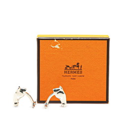 Hermes Cheval Horse Motif Cufflinks Silver SV925 Women's HERMES