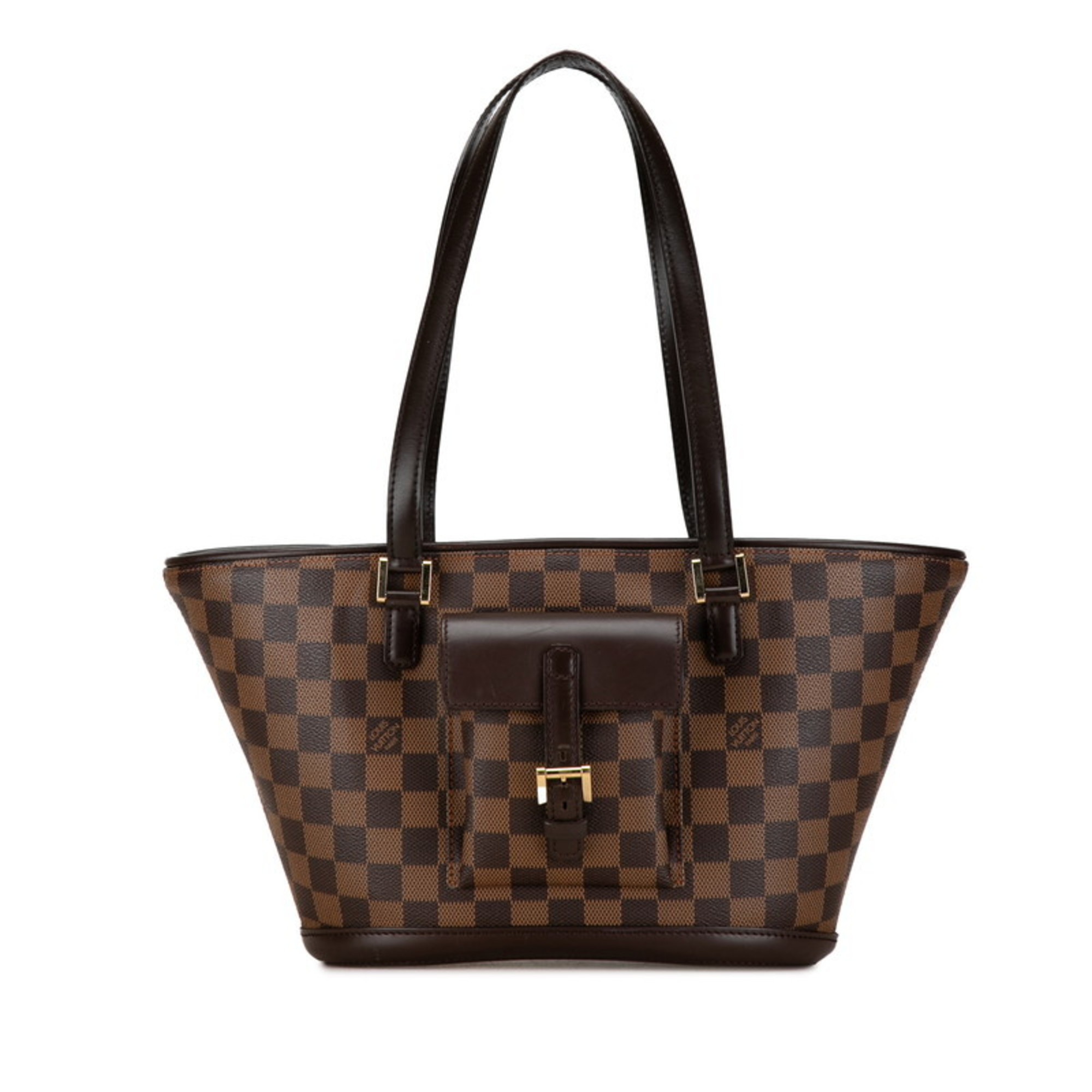 Louis Vuitton Damier Manosque Tote Bag Handbag N51121 Brown PVC Leather Women's LOUIS VUITTON