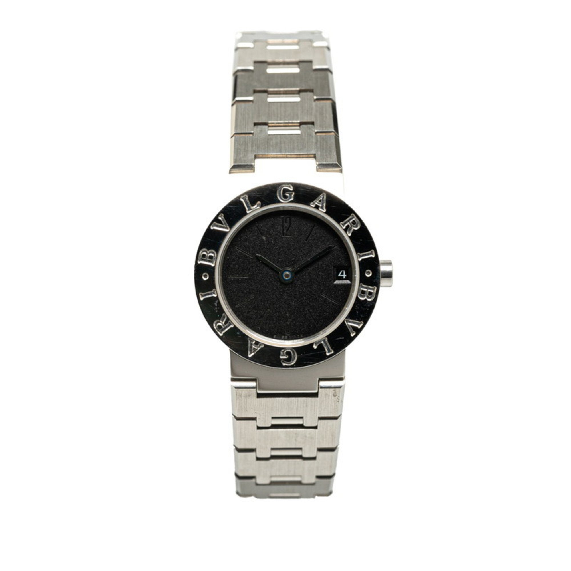 BVLGARI Watch BB23SSD Quartz Black Dial Stainless Steel Women's