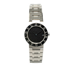 BVLGARI Watch BB23SSD Quartz Black Dial Stainless Steel Women's