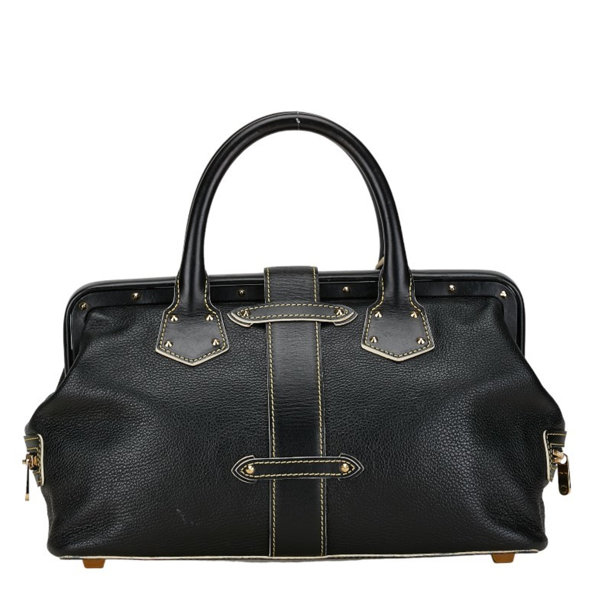 Louis Vuitton Suhali Angénieux PM Handbag M91805 Black Gold Leather Women's LOUIS VUITTON