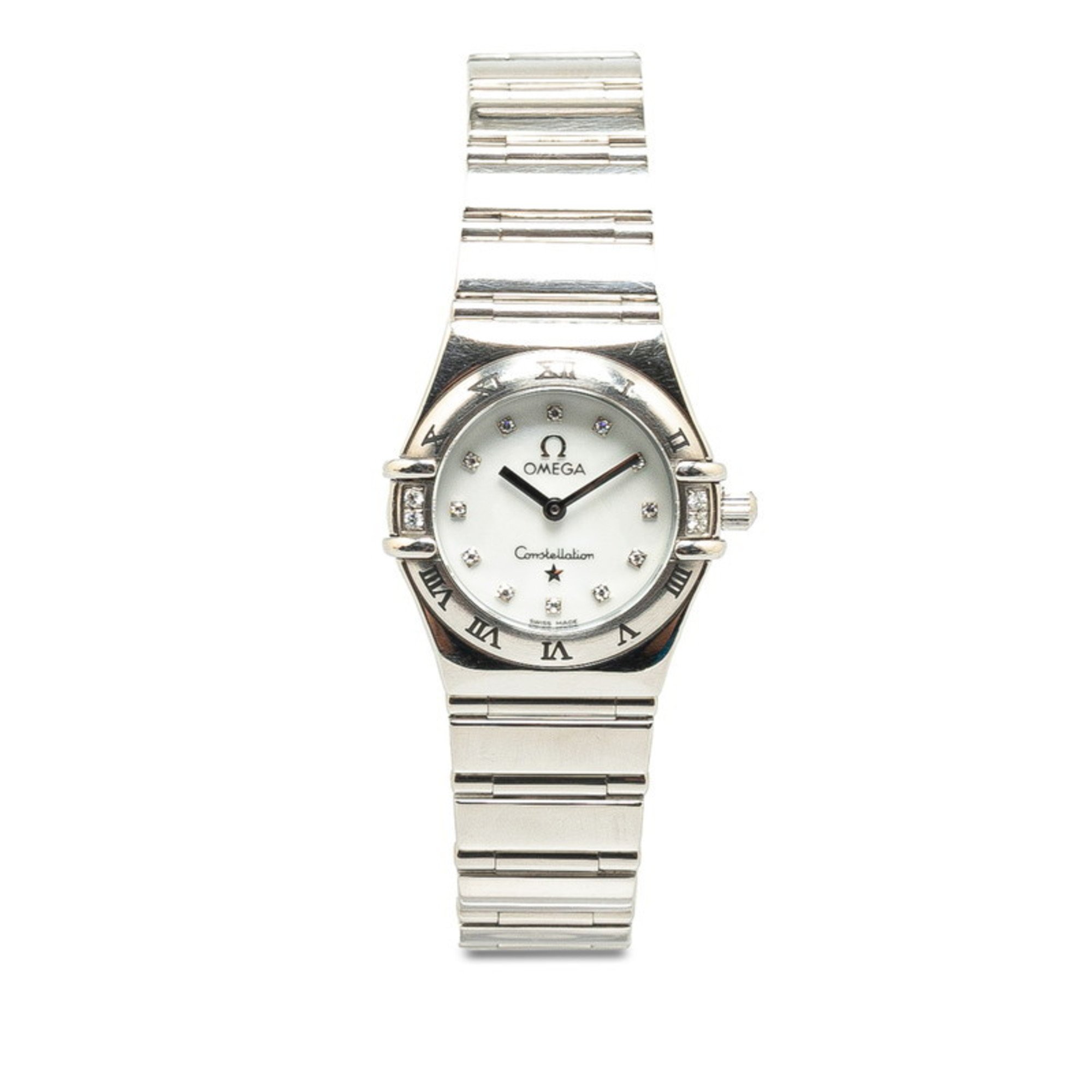 OMEGA Constellation My Choice Watch 1566 76 Quartz White Dial Stainless Steel Ladies