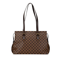 Louis Vuitton Damier Chelsea Tote Bag Shoulder N51119 Brown PVC Leather Women's LOUIS VUITTON