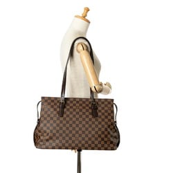 Louis Vuitton Damier Chelsea Tote Bag Shoulder N51119 Brown PVC Leather Women's LOUIS VUITTON