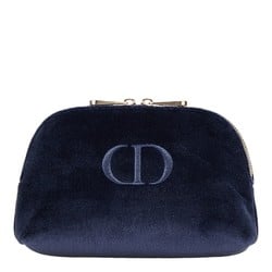 Christian Dior Dior pouch set of 3, navy, black, red, velour, women's,