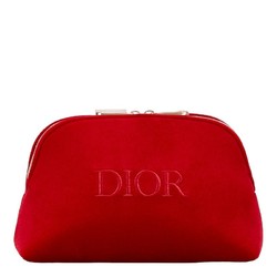 Christian Dior Dior pouch set of 3, navy, black, red, velour, women's,