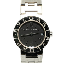 BVLGARI Watch BB23SS Quartz Black Dial Stainless Steel Women's