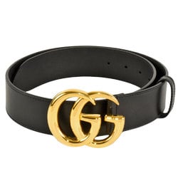 GUCCI GG Marmont Belt Leather 406831 Black Size 75
