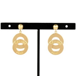 CELINE Double Circle Earrings K18YG 5g Women's