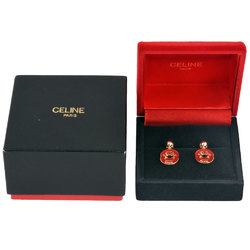 CELINE Double Circle Earrings K18YG 5g Women's