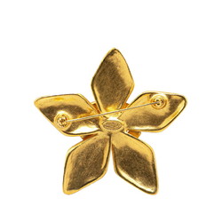 Chanel Coco Mark Star Motif Brooch Gold Plated Women's CHANEL