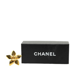 Chanel Coco Mark Star Motif Brooch Gold Plated Women's CHANEL