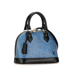 Louis Vuitton Epi Denim Alma BB Handbag Shoulder Bag M41437 Blue Black PVC Leather Women's LOUIS VUITTON