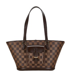 Louis Vuitton Damier Manosque PM Tote Bag N51121 Brown PVC Leather Women's LOUIS VUITTON