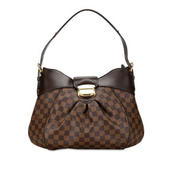 Louis Vuitton Damier Sistine MM Shoulder Bag N41541 Brown PVC Leather Women's LOUIS VUITTON