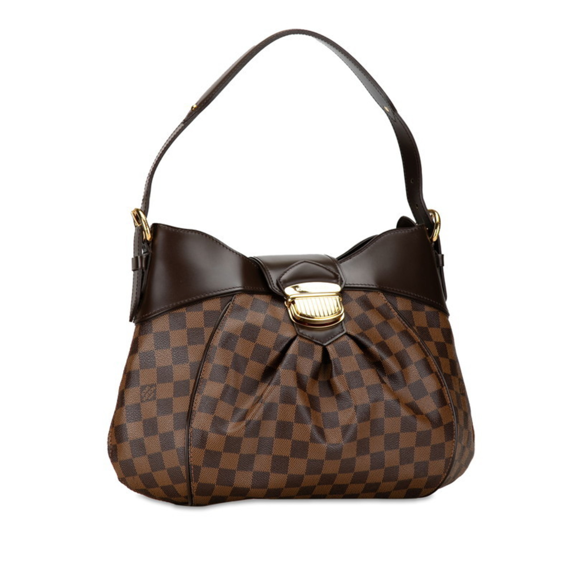 Louis Vuitton Damier Sistine MM Shoulder Bag N41541 Brown PVC Leather Women's LOUIS VUITTON