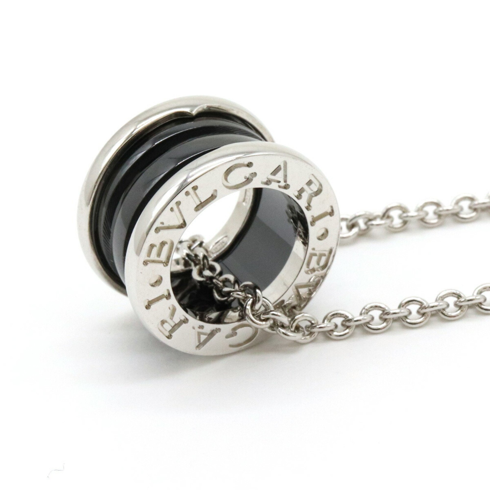 BVLGARI B-zero1 B.zero1 Save the Children Necklace Pendant SV925 Ceramic Black 349634 CL856977