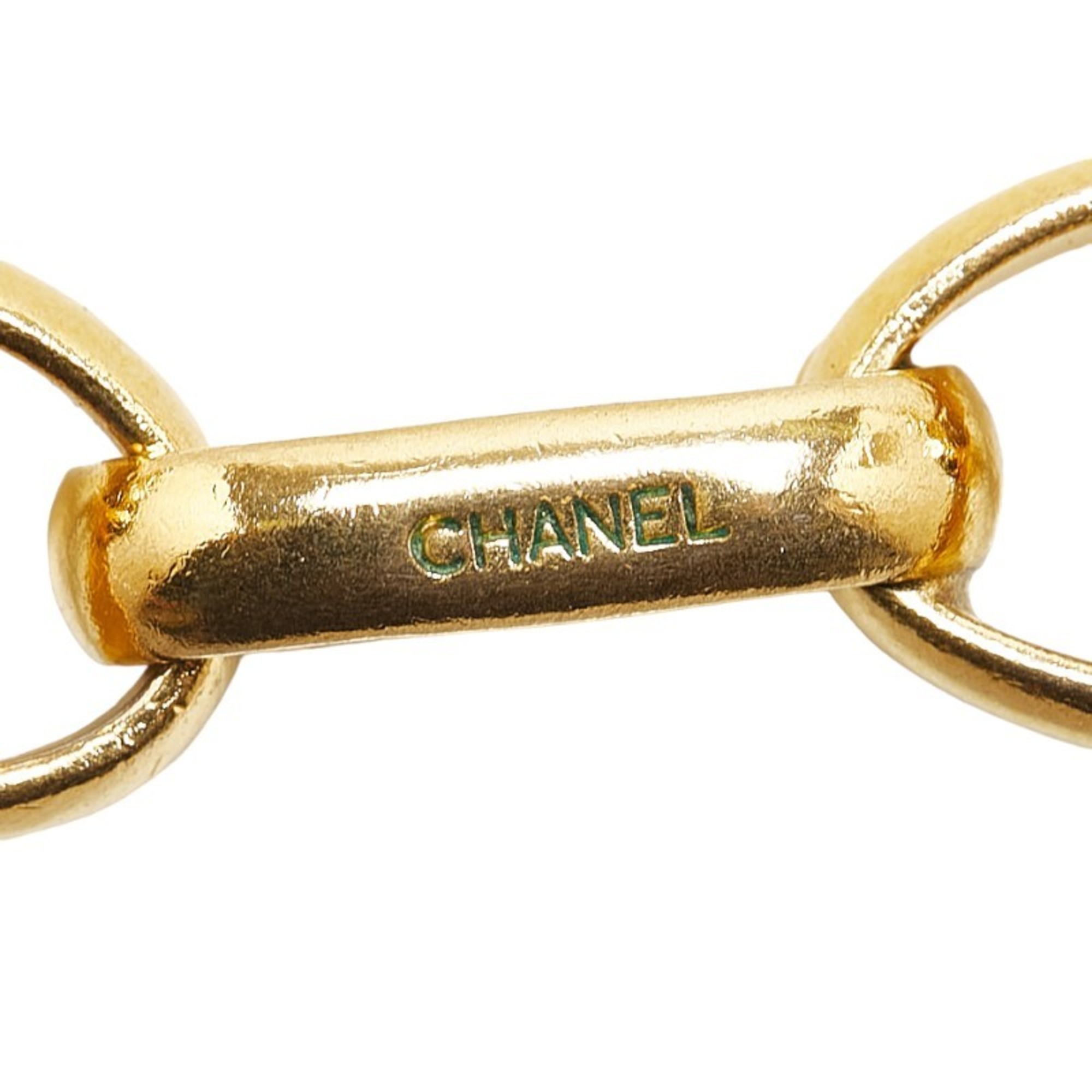 Chanel Chain Necklace Gold Plated Women's CHANEL