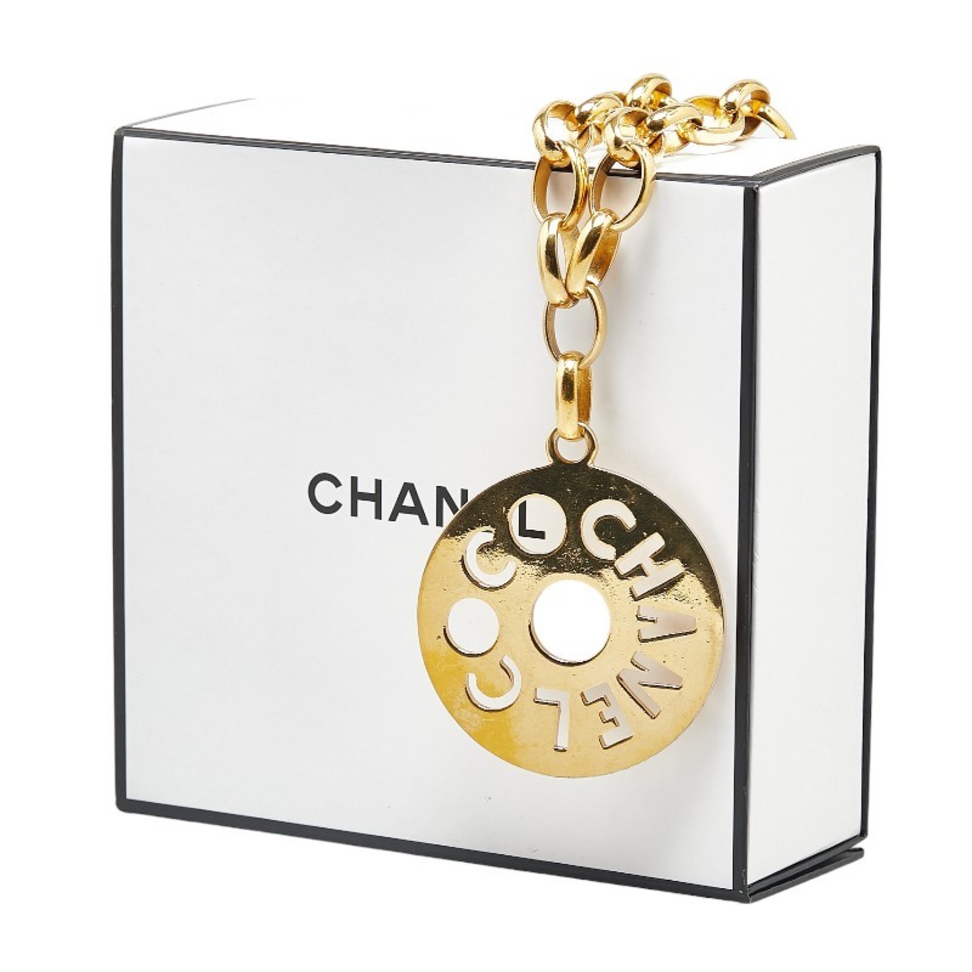 Chanel Chain Necklace Gold Plated Women's CHANEL