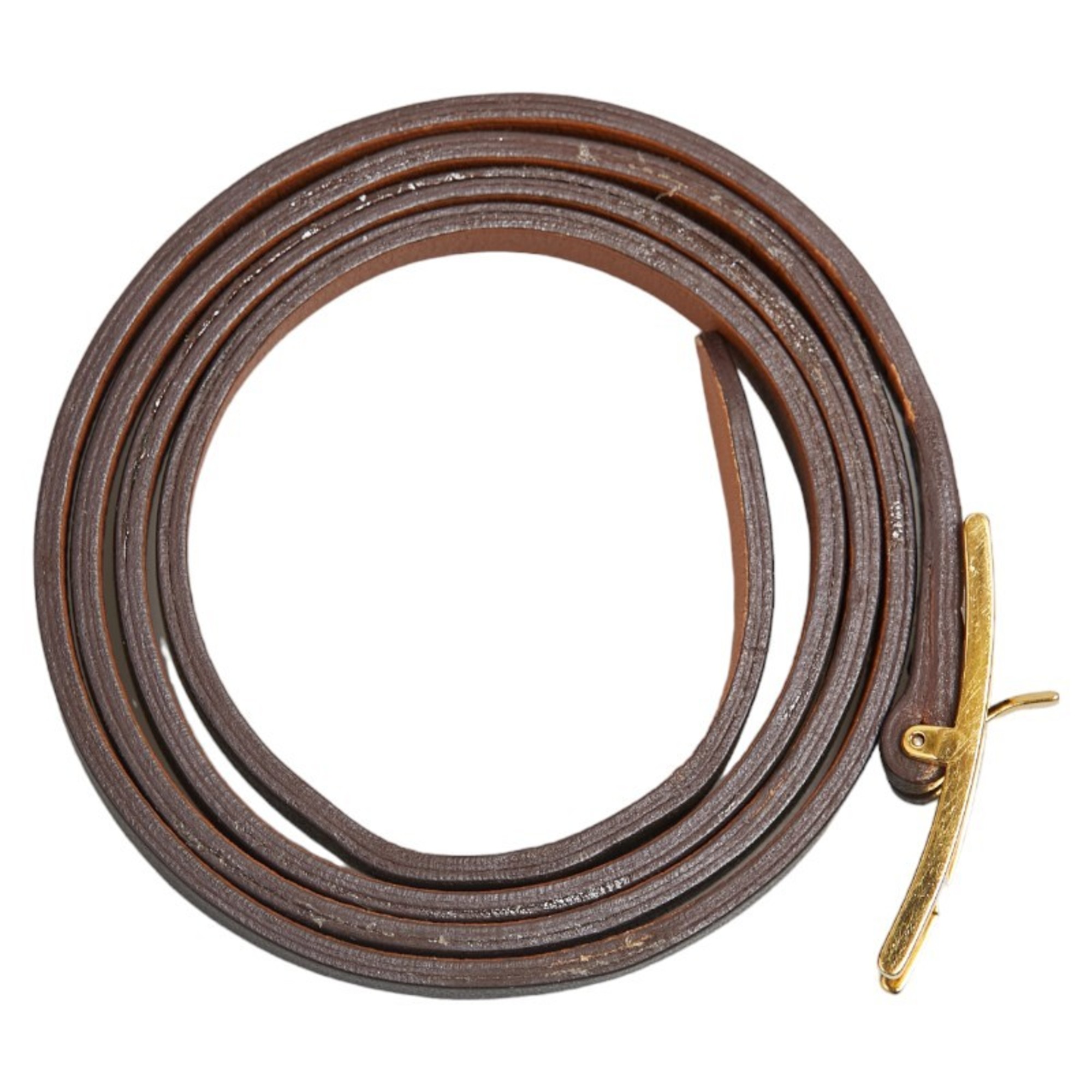 Hermes Api 3 Bracelet Brown Leather Women's HERMES