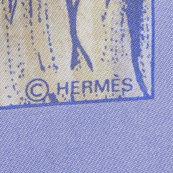 Hermes Carré 90 Les Perroquets detail parrot scarf muffler purple multicolor silk women's HERMES