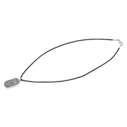 Gucci Pendant Necklace Silver Black SV925 Men's GUCCI