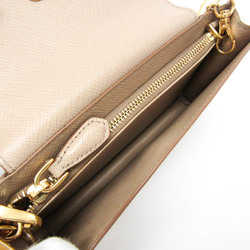 Prada Saffiano Fiocco martphone Case 1ZH034 Women's Saffiano Shoulder Bag Beige