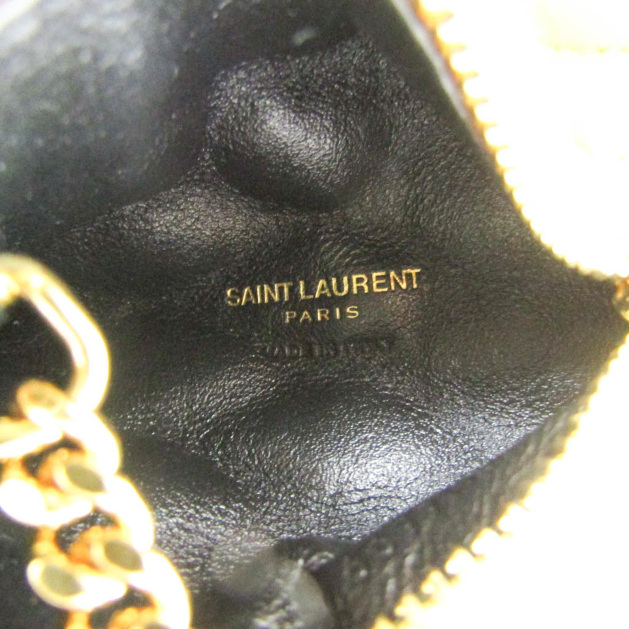 Saint Laurent Quilting 669925 Women's Leather Coin Purse/coin Case Yellow