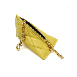 Saint Laurent Quilting 669925 Women's Leather Coin Purse/coin Case Yellow