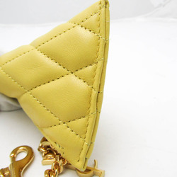 Saint Laurent Quilting 669925 Women's Leather Coin Purse/coin Case Yellow