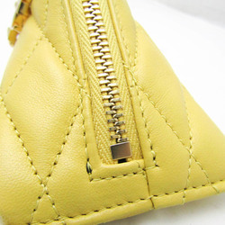 Saint Laurent Quilting 669925 Women's Leather Coin Purse/coin Case Yellow