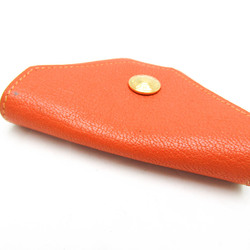 Hermes LE 24 Women,Men Chevre Leather Coin Purse/coin Case Orange