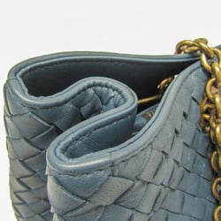 Bottega Veneta Intrecciato Chain Tote 428052 Women's Leather Tote Bag Dark Green