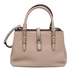 Bally BOOM MD Women's Leather Handbag,Shoulder Bag Pink Beige