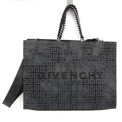 Givenchy G Tote Medium With Chain BB50QPB1WB-021 Women,Men Leather,Cotton Shoulder Bag,Tote Bag Black,Dark Gray