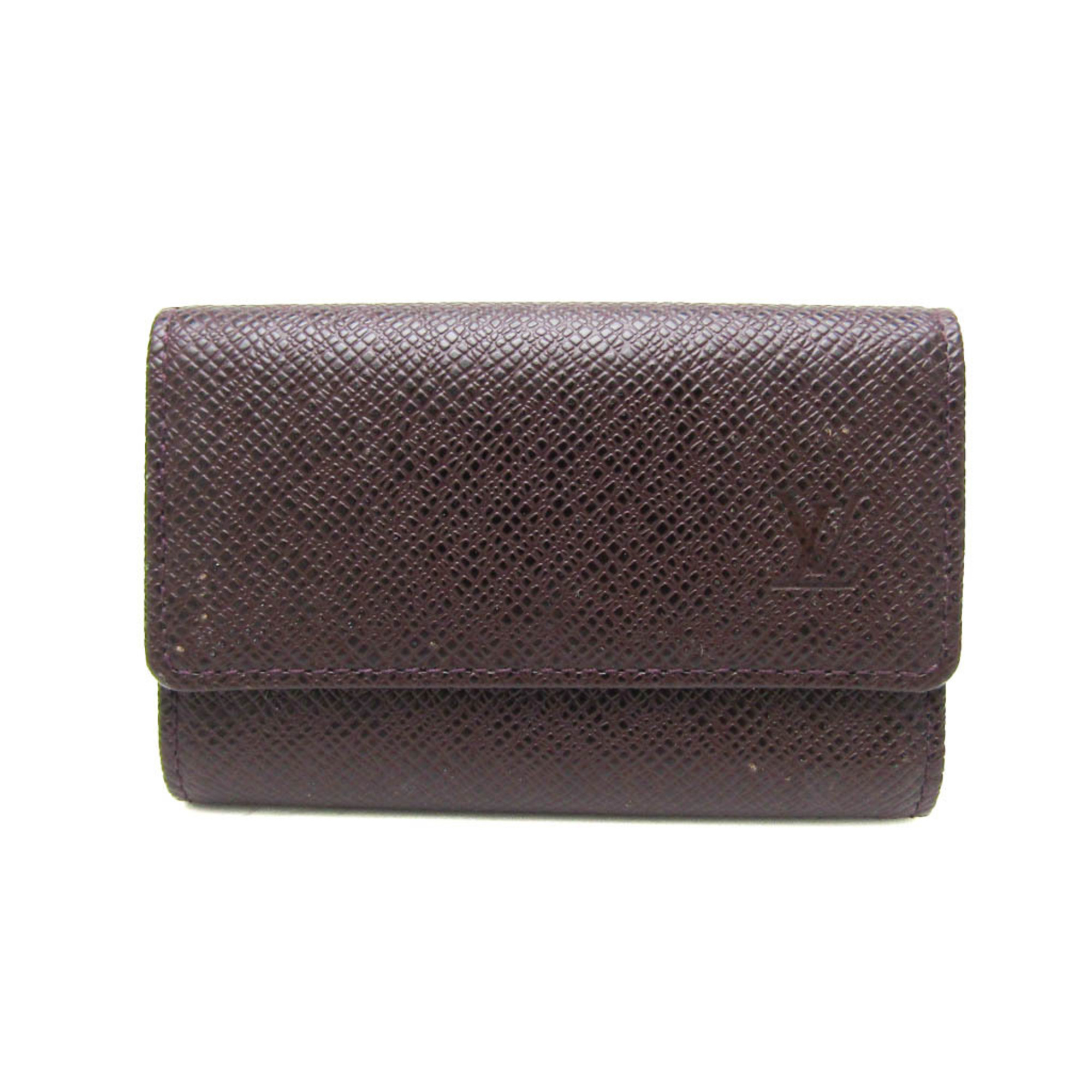 Louis Vuitton Taiga Multicle 6 M30536 Men,Women Taiga Leather Key Case Acajou