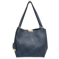Burberry 3994392 Women's Leather Tote Bag Navy