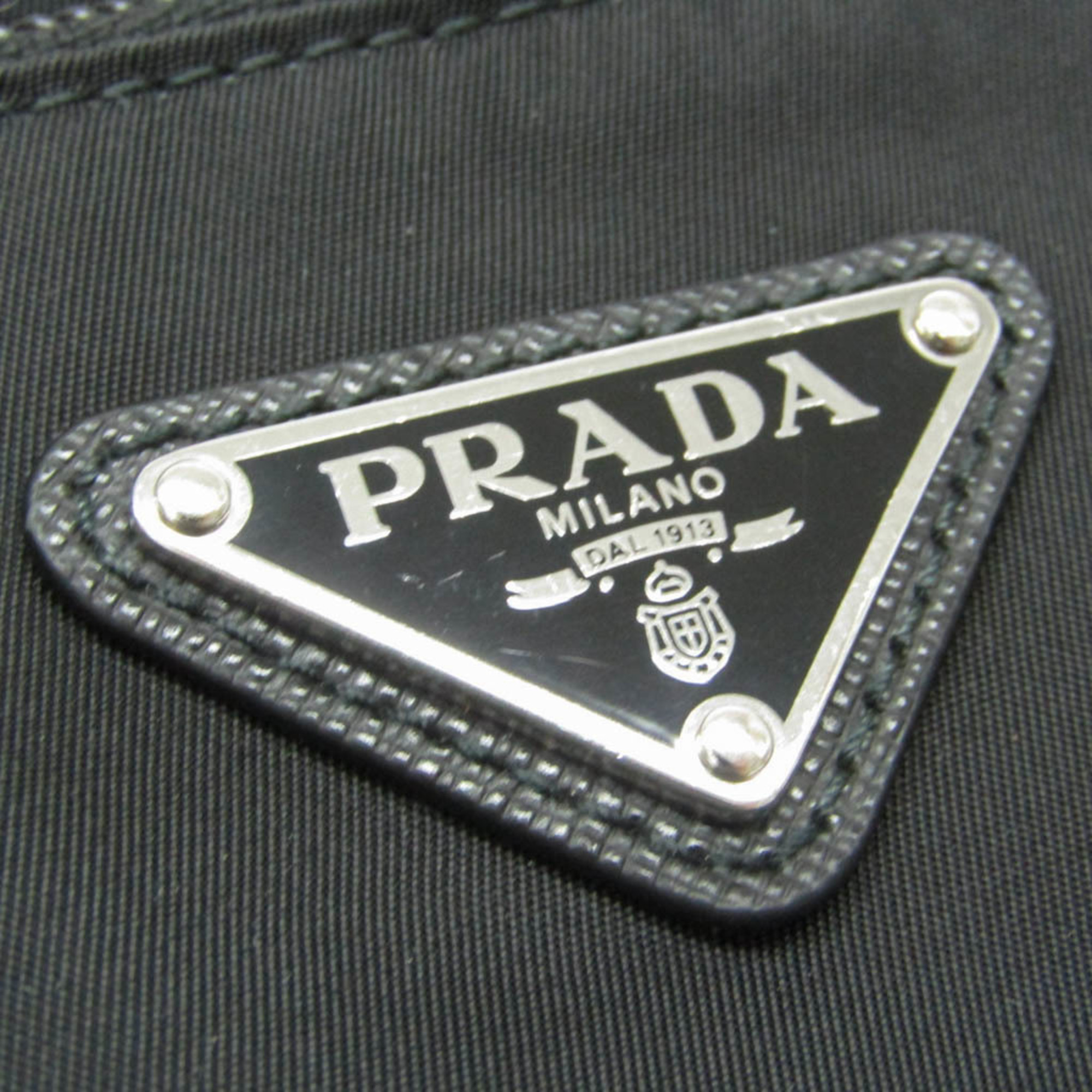 Prada Women,Men Leather,Tessuto Clutch Bag Nero