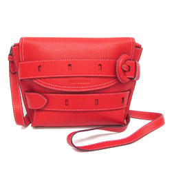 J&M Davidson THE BELT POUCH 1813N 7471T 8140 Women's Leather Shoulder Bag Red Color