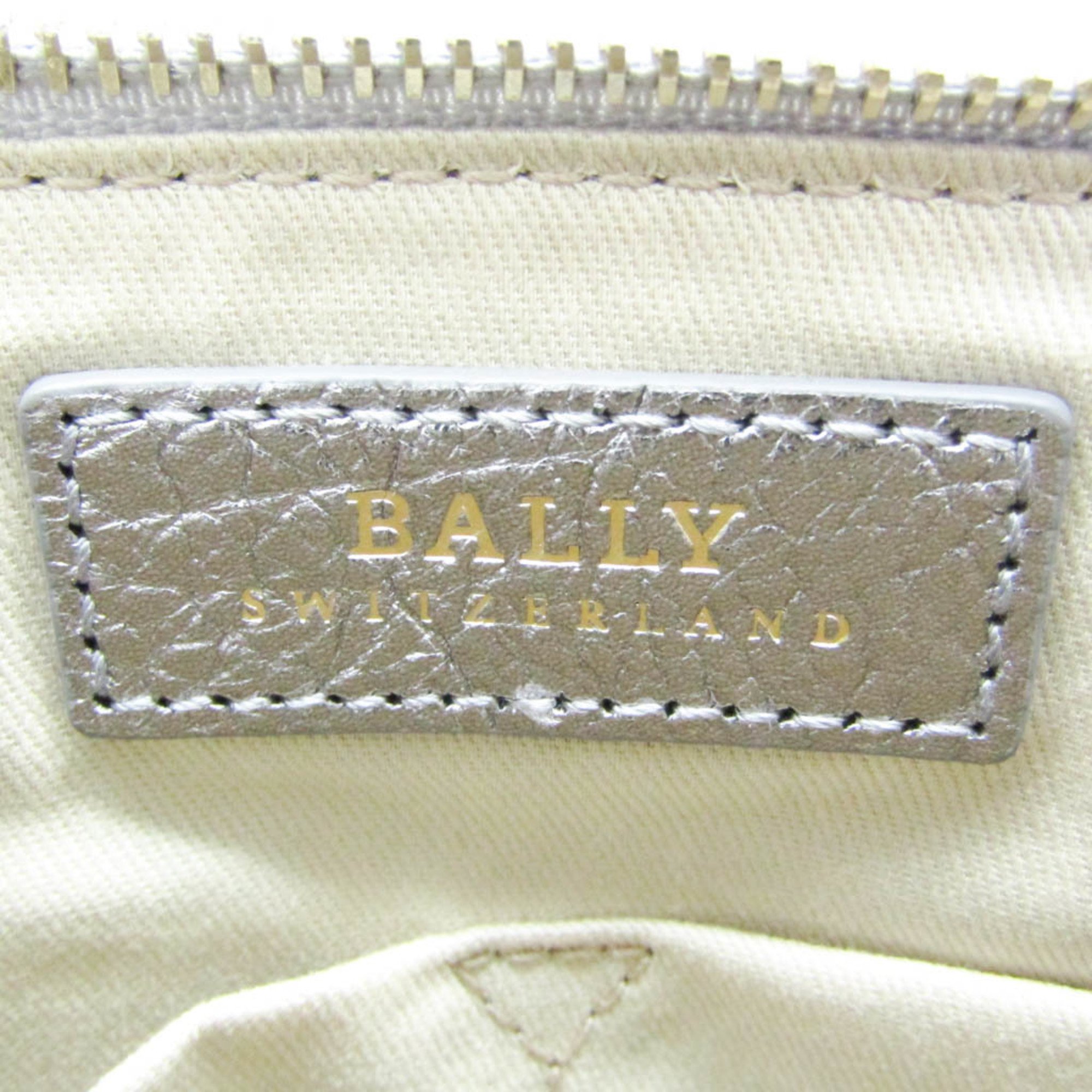 Bally DAINTY XS.O Women's Leather Handbag,Shoulder Bag Silver