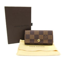 Louis Vuitton Damier Multicles 4 N62631 Women,Men Damier Canvas Key Case Ebene