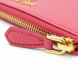 Prada Fragment Case 1MC054 Saffiano Metal Card Case Peonia