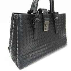 Bottega Veneta Intrecciato 337303 Women's Leather Handbag Black