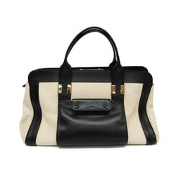 Chloé Alice Women's Leather Handbag Black,Cream