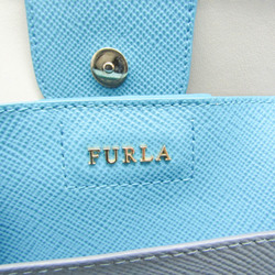 Furla Fantasia Women's Leather Tote Bag Black,Blue,Light Blue Gray