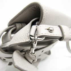 J&M Davidson Belt Bag Women's Leather Shoulder Bag,Tote Bag Light Gray