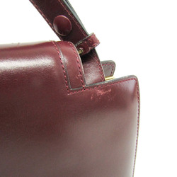 Delvaux MODEL DEPOSE Women's Leather Shoulder Bag Bordeaux