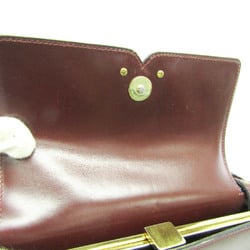 Delvaux MODEL DEPOSE Women's Leather Shoulder Bag Bordeaux